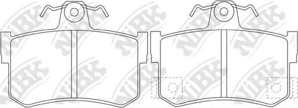 Комплект тормозных колодок, дисковый тормоз NiBK PN0292