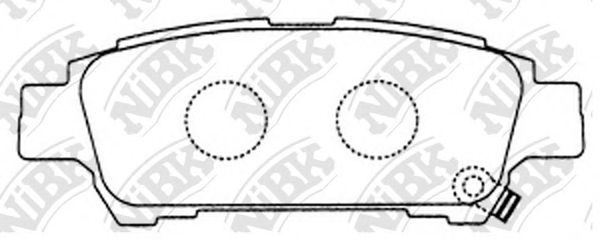 Комплект тормозных колодок, дисковый тормоз NiBK PN1449