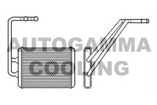 Теплообменник, отопление салона AUTOGAMMA 104875
