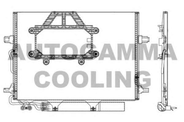 Конденсатор, кондиционер AUTOGAMMA 107356