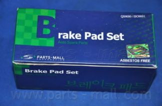 Комплект тормозных колодок, дисковый тормоз PARTS-MALL PKA-036