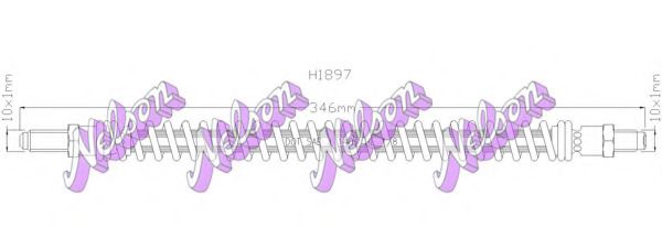 Тормозной шланг Brovex-Nelson H1897