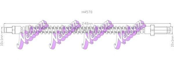 Тормозной шланг Brovex-Nelson H4570