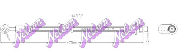 Тормозной шланг Brovex-Nelson H4832