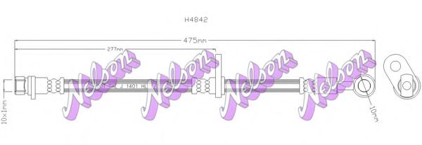 Тормозной шланг Brovex-Nelson H4842