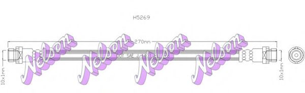 Тормозной шланг Brovex-Nelson H5269