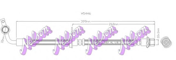 Тормозной шланг Brovex-Nelson H5446