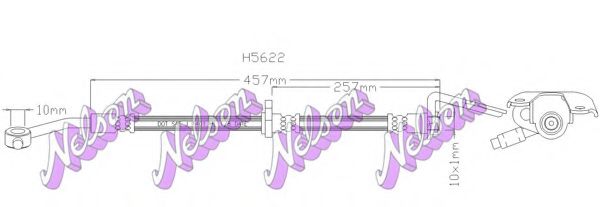 Тормозной шланг Brovex-Nelson H5622