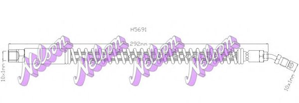 Тормозной шланг Brovex-Nelson H5691