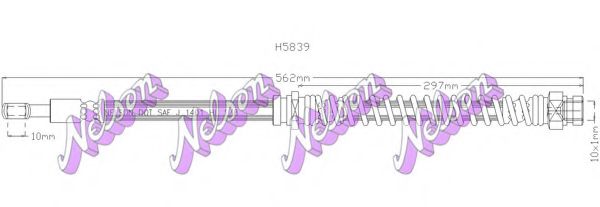 Тормозной шланг Brovex-Nelson H5839