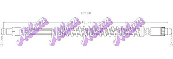 Тормозной шланг Brovex-Nelson H5900
