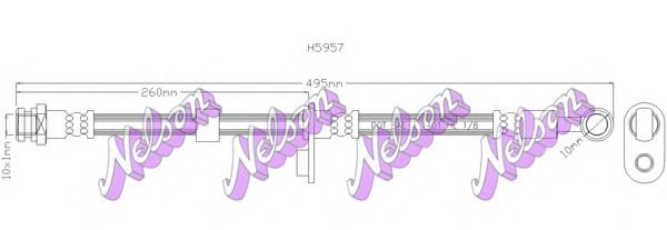 Тормозной шланг Brovex-Nelson H5957