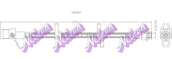 Тормозной шланг Brovex-Nelson H6089