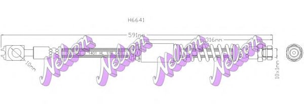Тормозной шланг Brovex-Nelson H6641