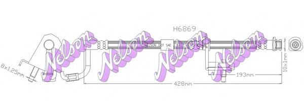 Тормозной шланг Brovex-Nelson H6869