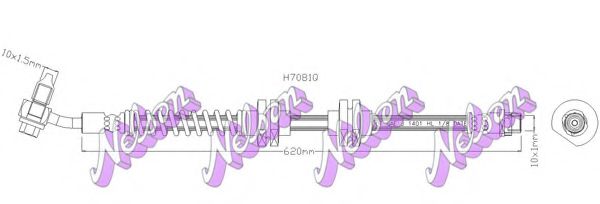 Тормозной шланг Brovex-Nelson H7081Q