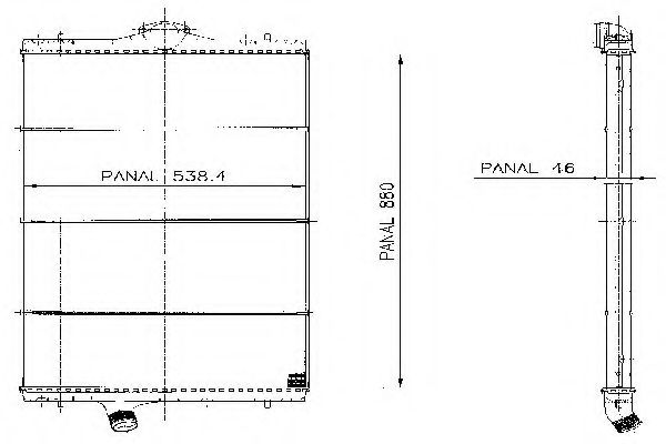 Радиатор, охлаждение двигателя AKS DASIS 4700151