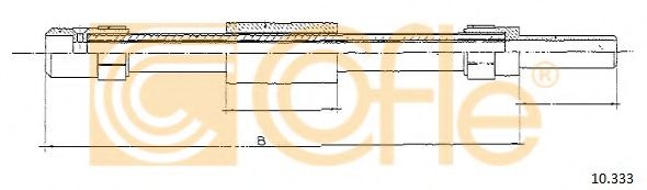 Трос, управление сцеплением COFLE 10333