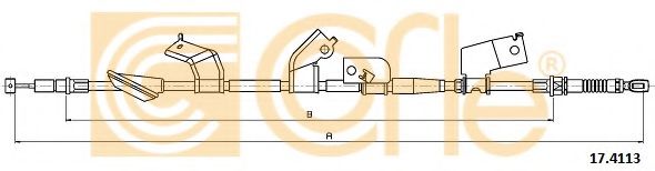 Трос, стояночная тормозная система COFLE 17.4113