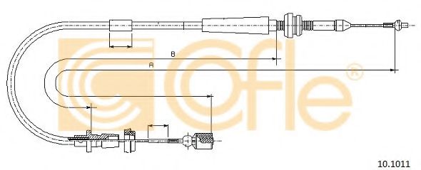 Тросик газа COFLE 10.1011