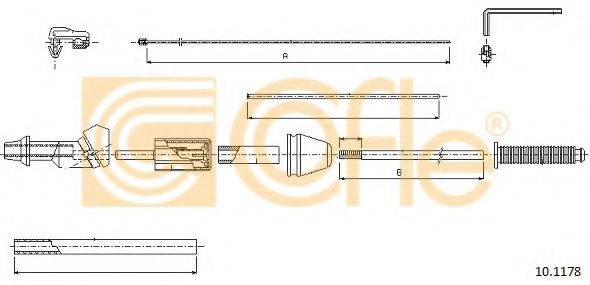 Тросик газа COFLE 10.1178