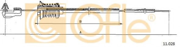 Тросик газа COFLE 11.028