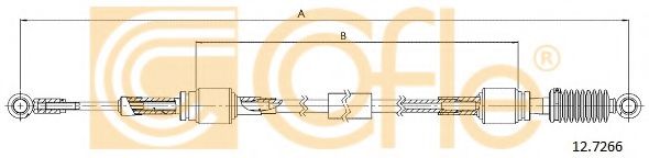 Трос, ступенчатая коробка передач COFLE 12.7266