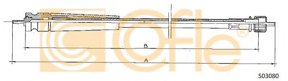 Тросик спидометра COFLE S03080