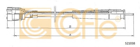 Тросик спидометра COFLE S21038