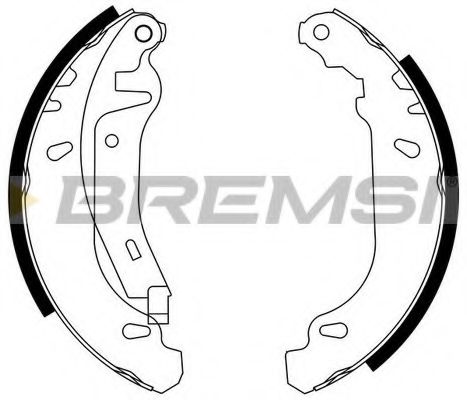 Комплект тормозных колодок BREMSI GF0105-2