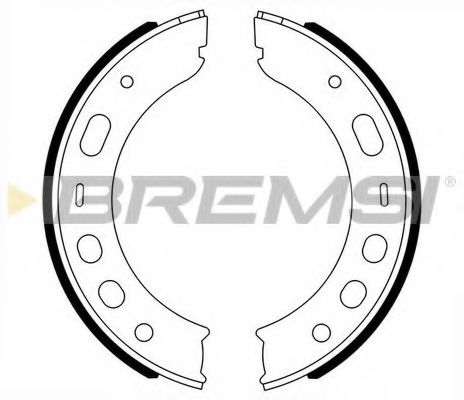 Комплект тормозных колодок, стояночная тормозная система BREMSI GF0399A