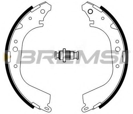 Комплект тормозных колодок BREMSI GF0555