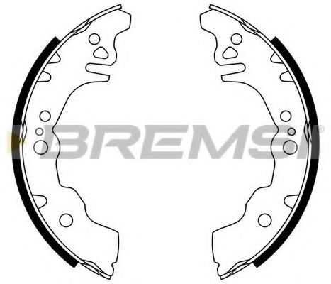 Комплект тормозных колодок BREMSI GF0674