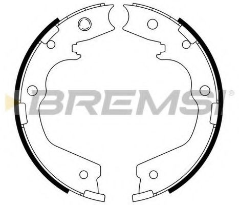 Комплект тормозных колодок, стояночная тормозная система BREMSI GF0757