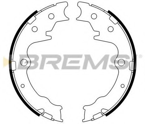 Комплект тормозных колодок BREMSI GF0802