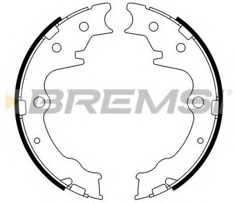 Комплект тормозных колодок BREMSI GF0802