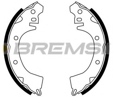 Комплект тормозных колодок BREMSI GF0815