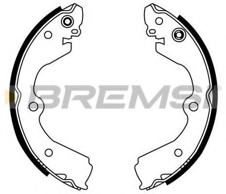 Комплект тормозных колодок BREMSI 2863