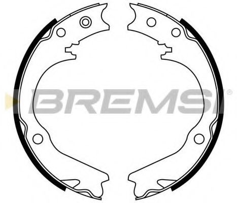 Комплект тормозных колодок BREMSI GF0892