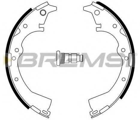 Комплект тормозных колодок BREMSI GF0938