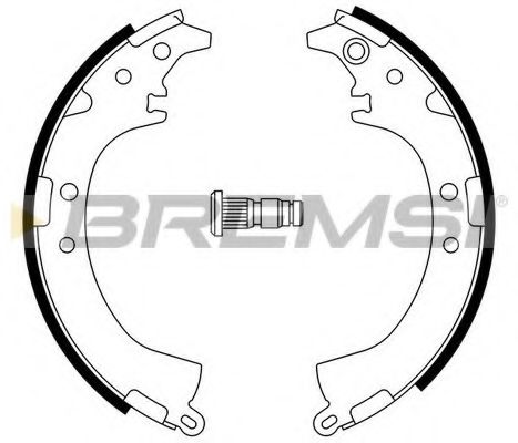 Комплект тормозных колодок BREMSI 1550