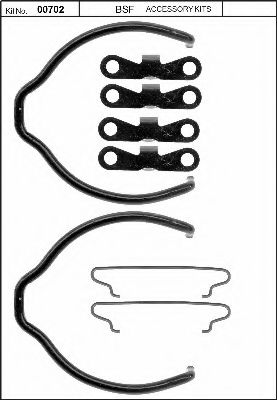 Комплектующие, стояночная тормозная система BSF 00702