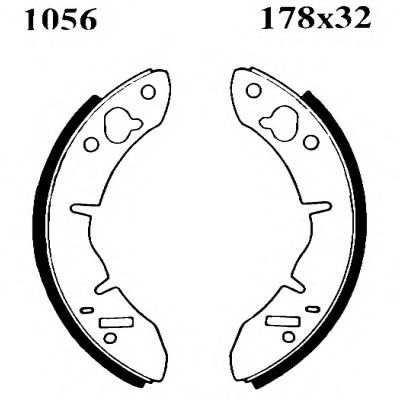 Комплект тормозных колодок BSF 01056