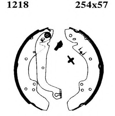 Комплект тормозных колодок BSF 06162