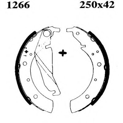 Комплект тормозных колодок BSF 01266