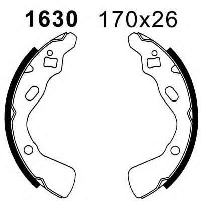 Комплект тормозных колодок BSF 01630