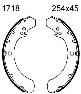 Комплект тормозных колодок BSF 1718