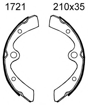 Комплект тормозных колодок BSF 1721