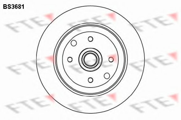 Тормозной диск FTE BS3681