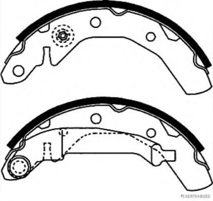 Комплект тормозных колодок HERTH+BUSS JAKOPARTS J3500905